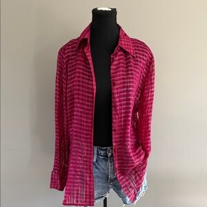 Vintage Tess Pink Silk Blend Top